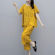 2 Pcs Women's Stitched Cotton Jersey Printed Night Suit