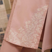 1 Piece Pink Embroidered Suit