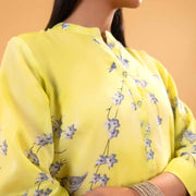 1 Pc Yellow Printed Shirt