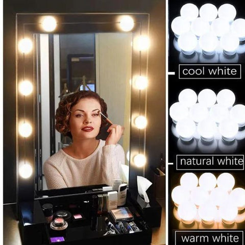 LED Light Bulbs Lighted Make up Mirrors Bulb Bright Lights Wall Lamp for Dressing Table