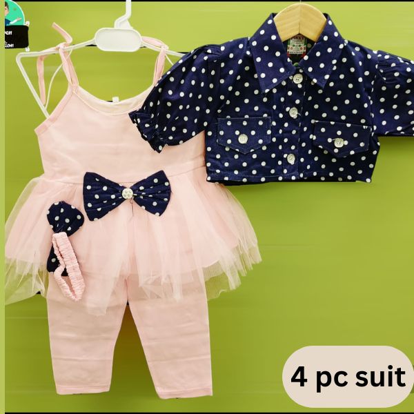 4 Piece Suit For Baby Girls