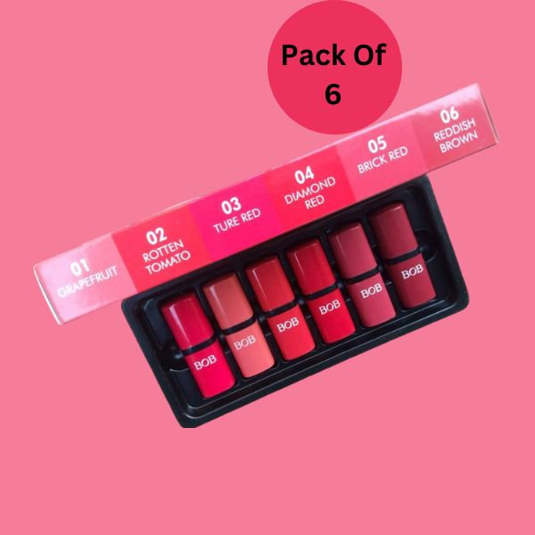 6 In 1 Matte Lipstick Set