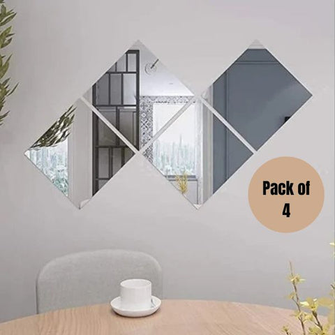 4 Pcs Mirror For Wall Sticker