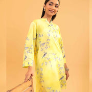 1 Pc Yellow Printed Shirt