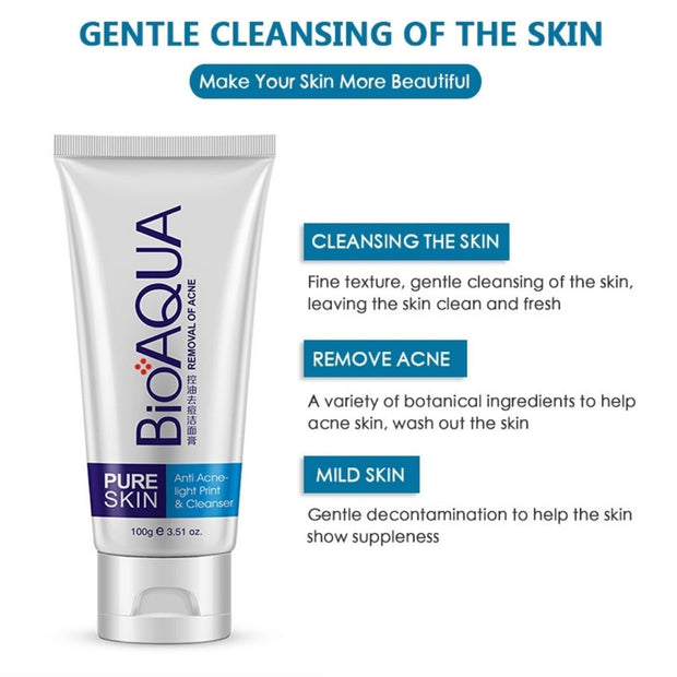 Bioaqua Skin Care Acne Face Removal Cleanser