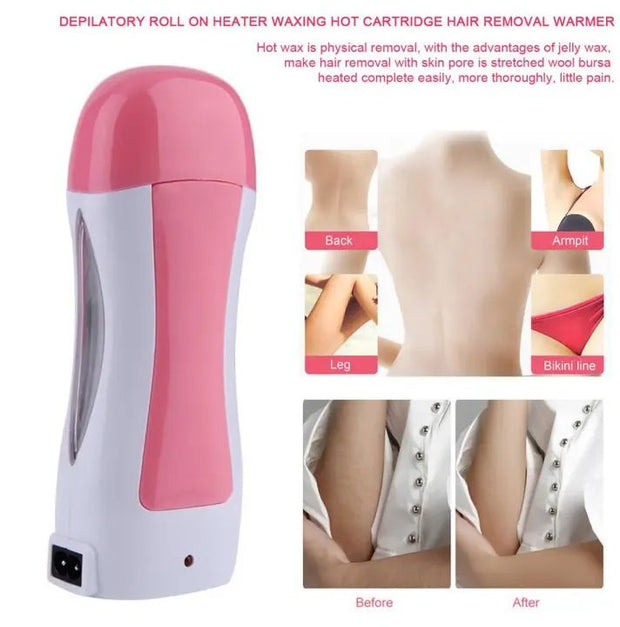 3 In 1 Wax Depilatory Refill Machine With Roller Wax