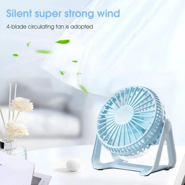 Rotating Mini Fan Desktop Fan  Air Conditioner