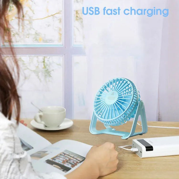 Rotating Mini Fan Desktop Fan  Air Conditioner