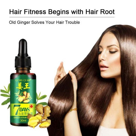 7 Day Ginger Germinal Oil  Hair Nutrient Solution Hair Growth Natural Hair Loss Treatment Hair Care (30ml)