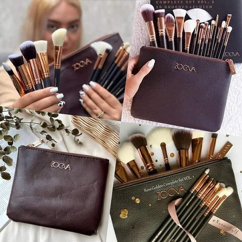 Zoeva 15 Piece Makeup Brushes With Pouch