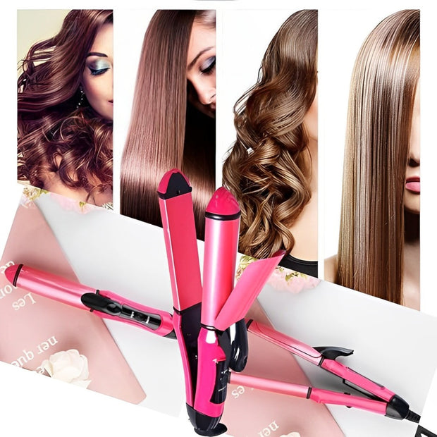 Hair Straightener 2 In Hair Straightener & Curler