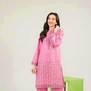 1 Piece Light Pink Embroidered Suit