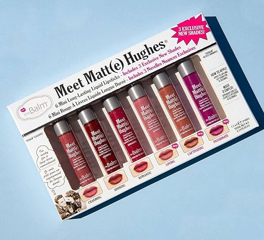 Matte Liquid Lipstick, Pack Of 6