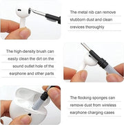 Soft Brush 5 In 1 Multi-function Cleaning Tools Kit For Keyboard Earphone Cleaner Soft High-density Brush Set (random Color)