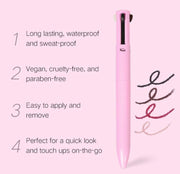 Demure 4 In 1 Waterproof Makeup Pen Eyebrow Pen