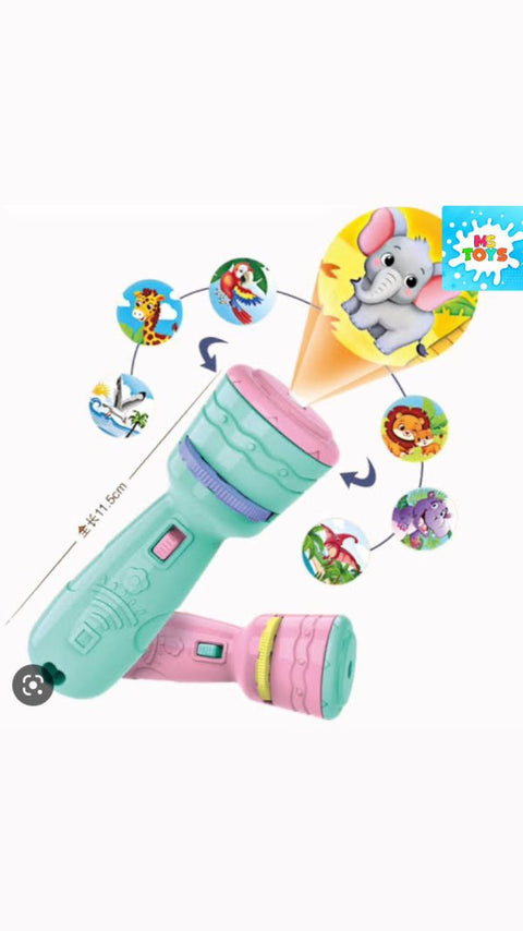 Baby Projector Torch 3cards Cartoon Projection Flashlight Children Early Education Toy