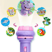 Baby Projector Torch 3cards Cartoon Projection Flashlight Children Early Education Toy