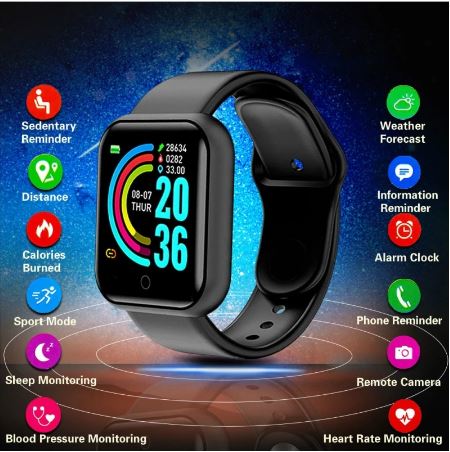 Ethereal D20 Ultra Smart Watch – Notify Watch ( Random Color )