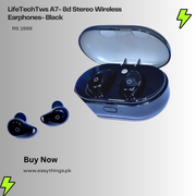 Tws A7- 8d Stereo Wireless Earphones- Black