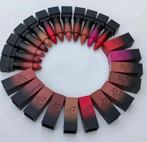 Huda Bullet Matte Lipstick Pack Off 12