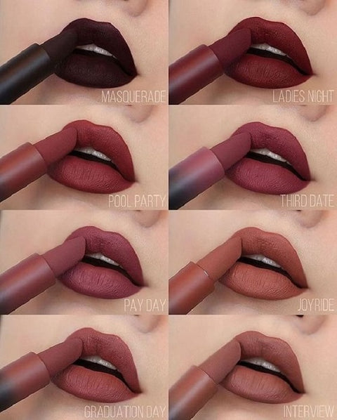 Huda Bullet Matte Lipstick Pack Off 12