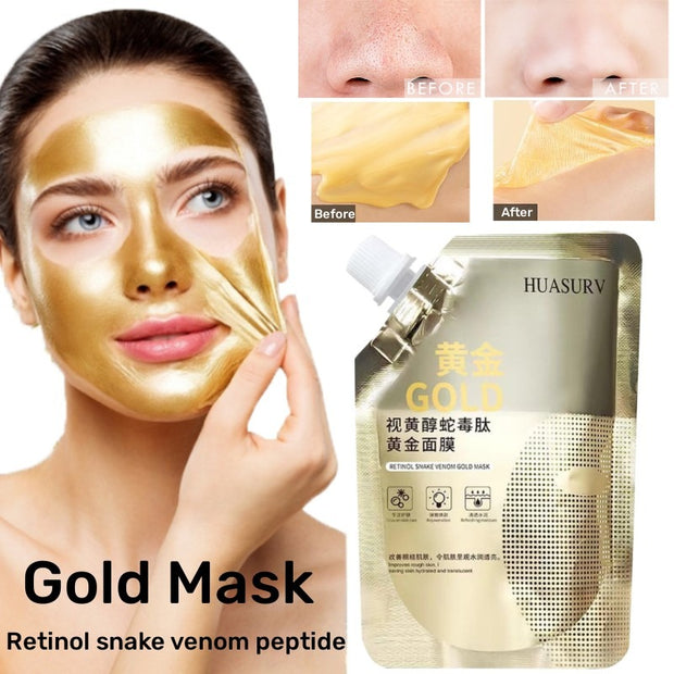 Retinol  Gold Mask Moisturizing Anti-aging Anti-wrinkle Brightening Oil Control Mask Skin Care 100g