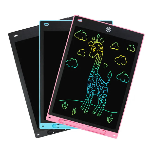 Drawing Tablet 8.5 Inch E-writing  with Multi Color Writing Board Pad Digital Writer Lightless Lcd