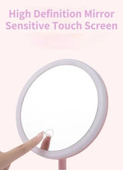 Led Daylight Vanity Mirror Detachable/storage Base 3 Modes Mirror With Light Gift Umakeup Mirror With Light White Lsb