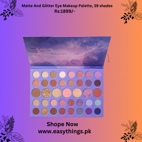 Matte And Glitter Eye Makeup Palette, 39 shades