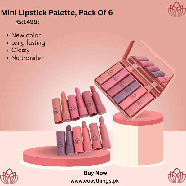 Peace Mini Lipstick Palette, Pack Of 6