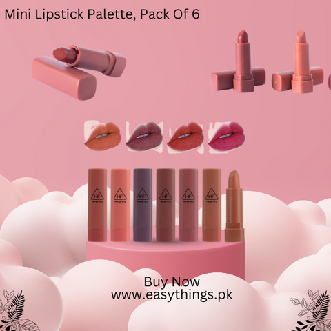 Peace Mini Lipstick Palette, Pack Of 6