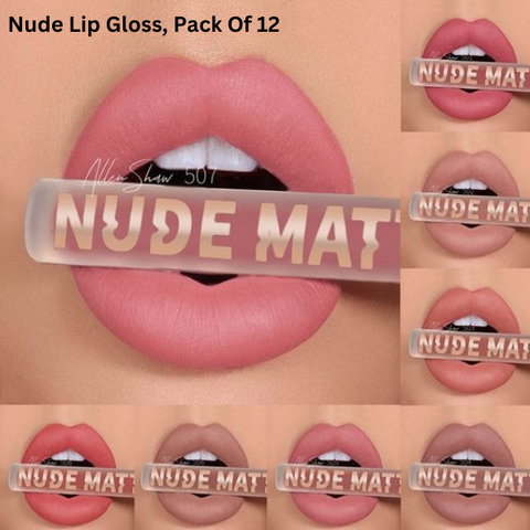 Nude Lip Gloss, Pack Of 12