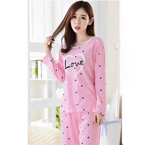 2 Pcs Women's Stitched Cotton Jersey Printed Night Suit