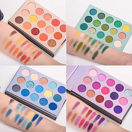 4 in 1 Eye Shadow Palette, 60 Shades