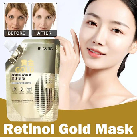 Retinol  Gold Mask Moisturizing Anti-aging Anti-wrinkle Brightening Oil Control Mask Skin Care 100g