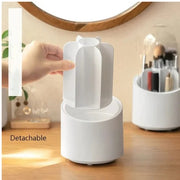 Brush Container Makeup Brush Holder Dust-proof Rotating Plastic Lipstick Eyebrow Pencil Vanity Supplies(random Color )