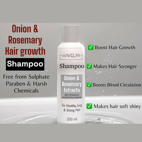 Havelyn Hair Food  Onion And Rosemary Extracts Hair Shampoo - 200ml