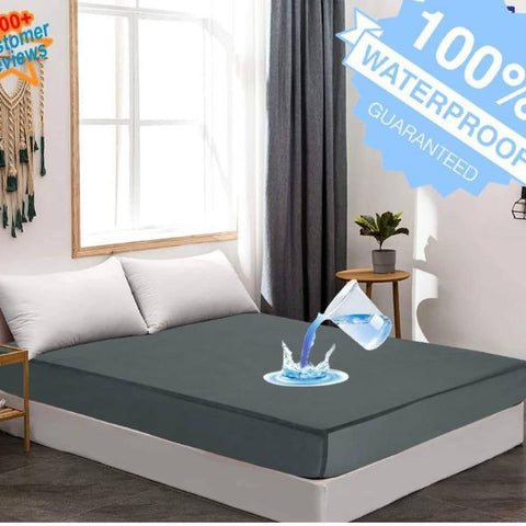 Cotton Plain Double Bed Mattress Cover