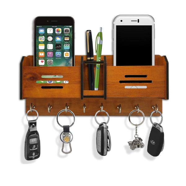 Multipurpose Design Wooden Key Holder