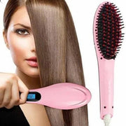 Digital Fast Brush Electric Hair Straightener