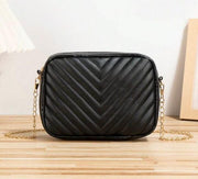 Pu Leather Black Bag For Girls