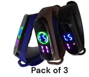 Kid's Digital Display Watch, Pack Of 3