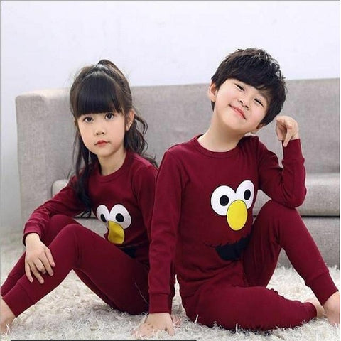 2 Pcs Kid's Jersey Printed NIght Suit