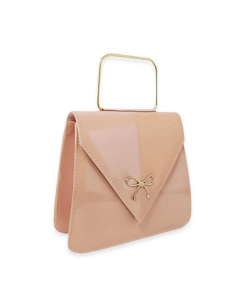 Stylish Hand Bag With Top Handle And Long Strap