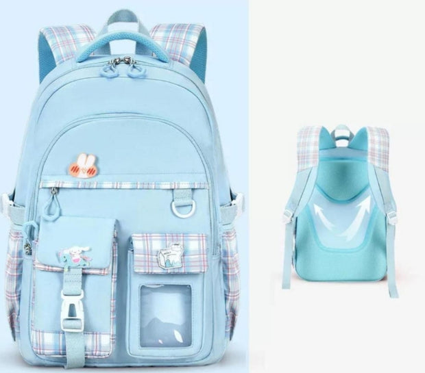 Blue Nylon Backpack