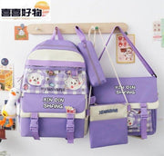 4 Pcs Bagpack Set