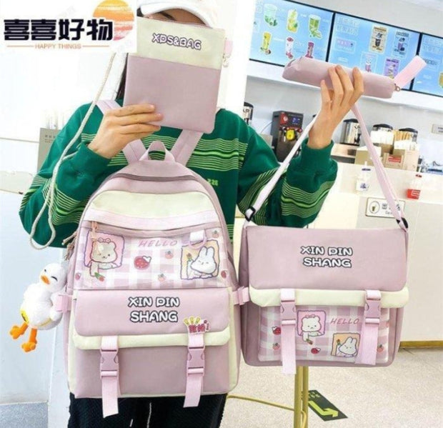 4 Pcs Bagpack Set