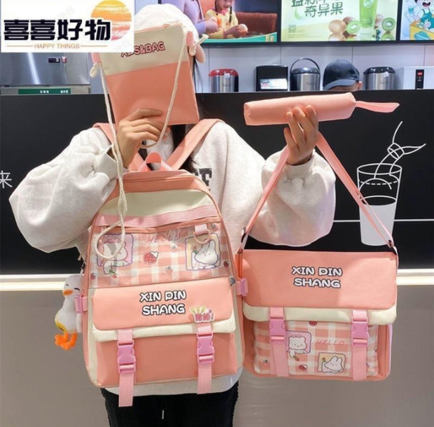 4 Pcs Bagpack Set