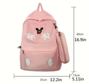 2 Pcs Nylon Backpack Set