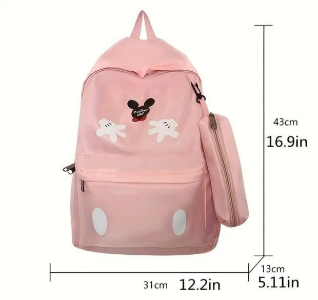 2 Pcs Nylon Backpack Set